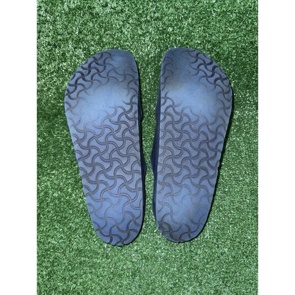 Birkenstock Sandals Eva Arizona Mens Size 13 Navy Blue Slip On Slide Shoe Strapy - Picture 9 of 10